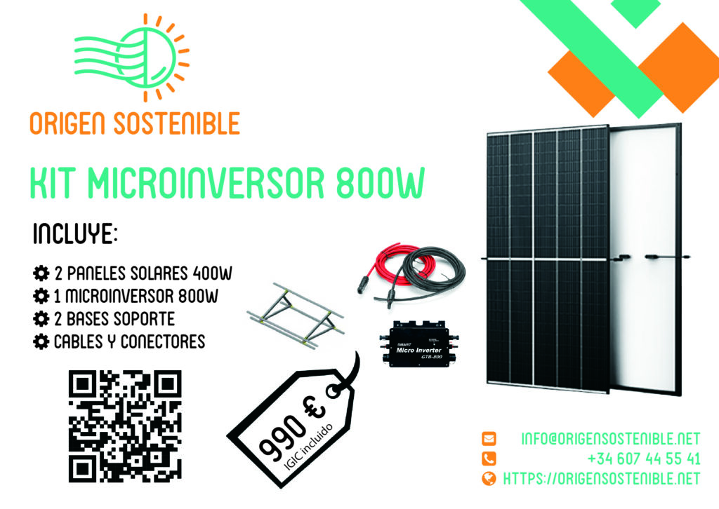 kit solar de autoconsumo fotovoltaico de 800W