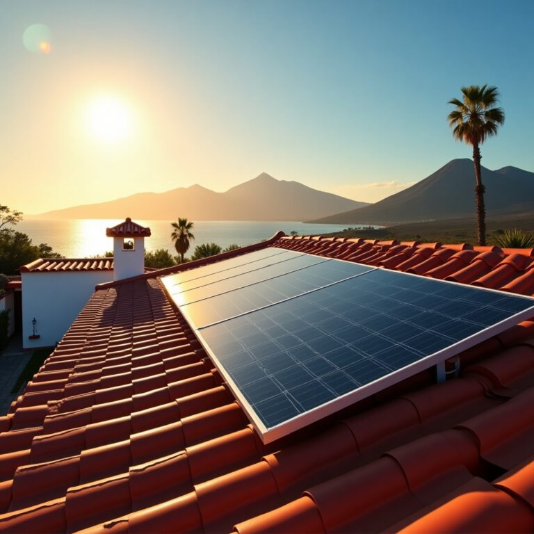 Paneles solares en Tenerife